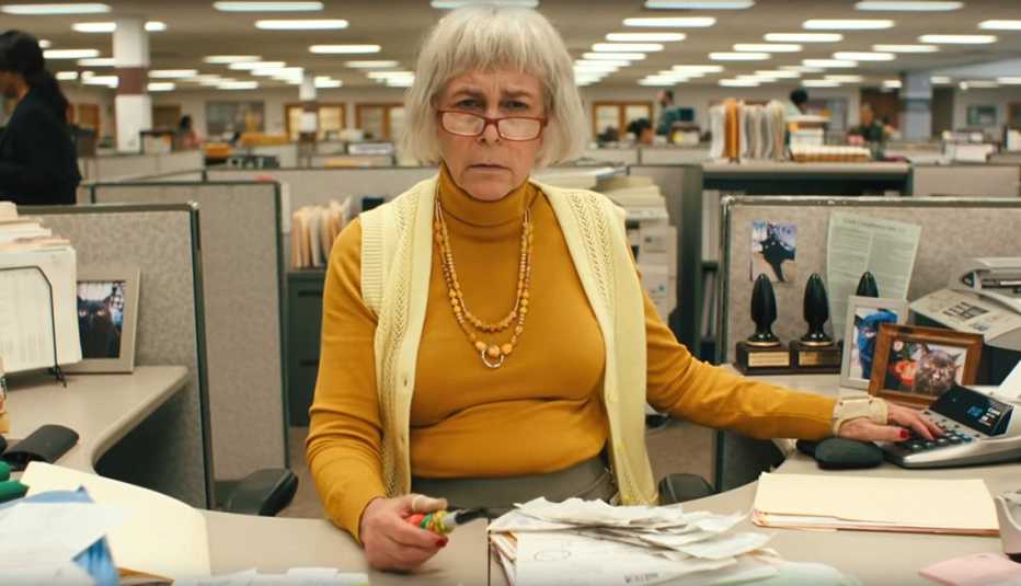 Jamie Lee Curtis in a scene from the film Everything Everywhere All at Once