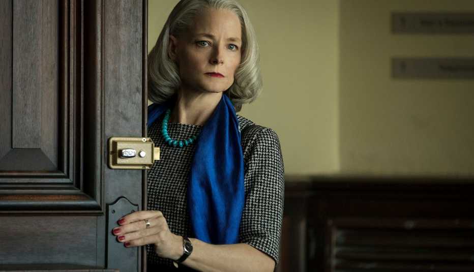 Jodie Foster stars as Nancy Hollander in the film The Mauritanian Jodie Foster stars as Nancy Hollander in the film The Mauritanian