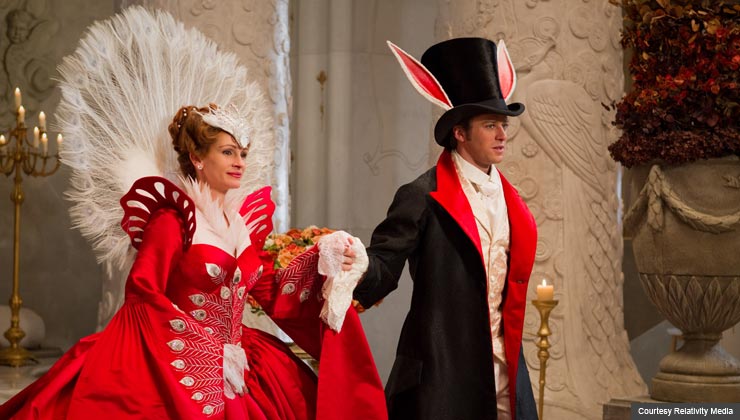Julia Roberts and Armie Hammer in Mirror Mirror-AARP Movie Review