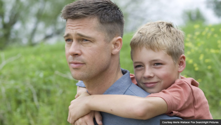 Brad Pitt and Laramie Eppler in the Tree of Life Brad Pitt and Laramie Eppler in the Tree of Life