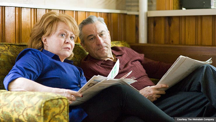 Jacki Weaver and Robert DeNiro in Silver Linings Playbook