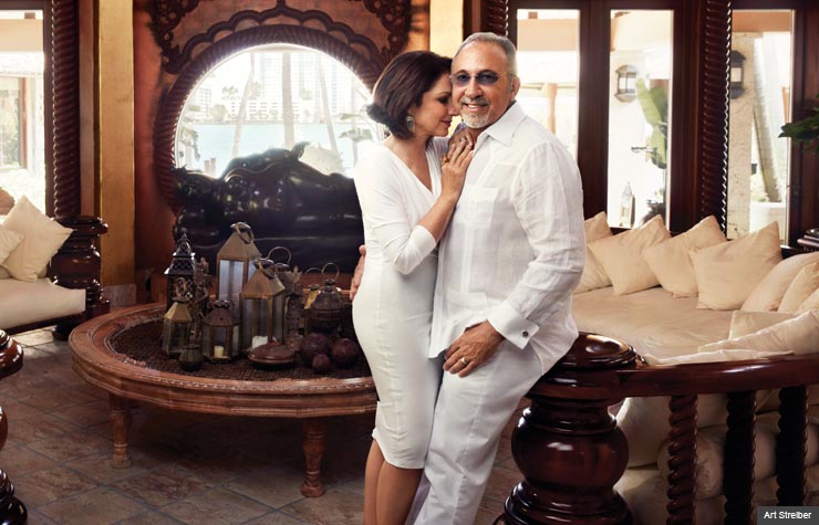 Gloria Emilio Estefan with husband Emilio Estefan (Art Streiber)