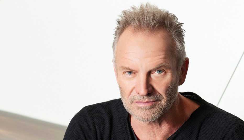 Sting sitting for a portrait