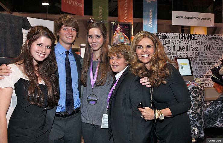 At The Women's Conference in Long Beach, CA - the event she hosted as California's First Lady with her four children. 2010. (Cindy Gold)