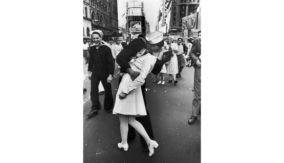 The World War II V-J Day Kiss In Times Square