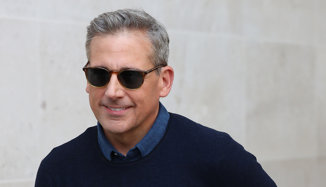 Steve Carell Debuts Gray Hair