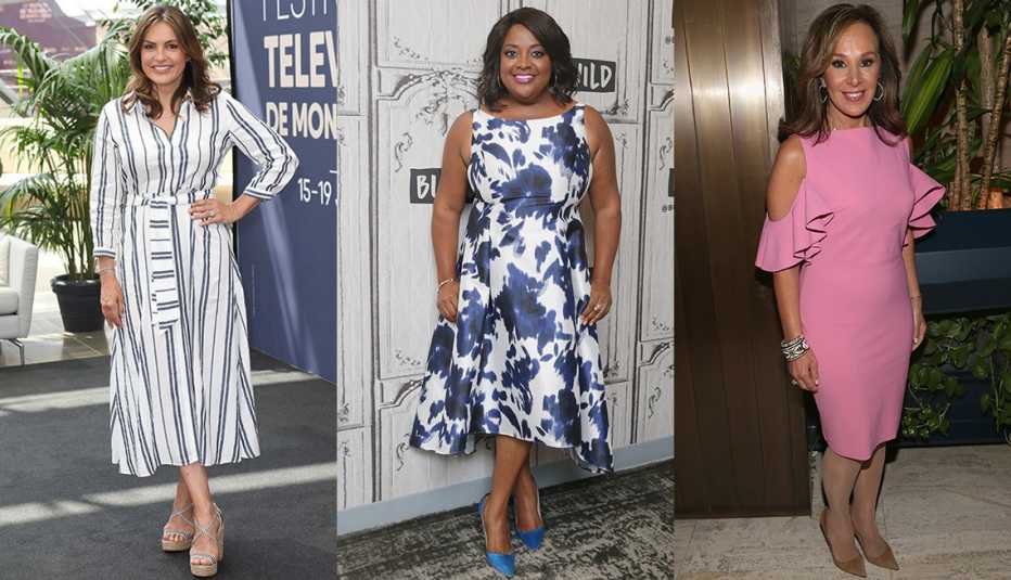 Mariska Hargitay, Sherri Shepherd Rosanna Scotto in long dresses.