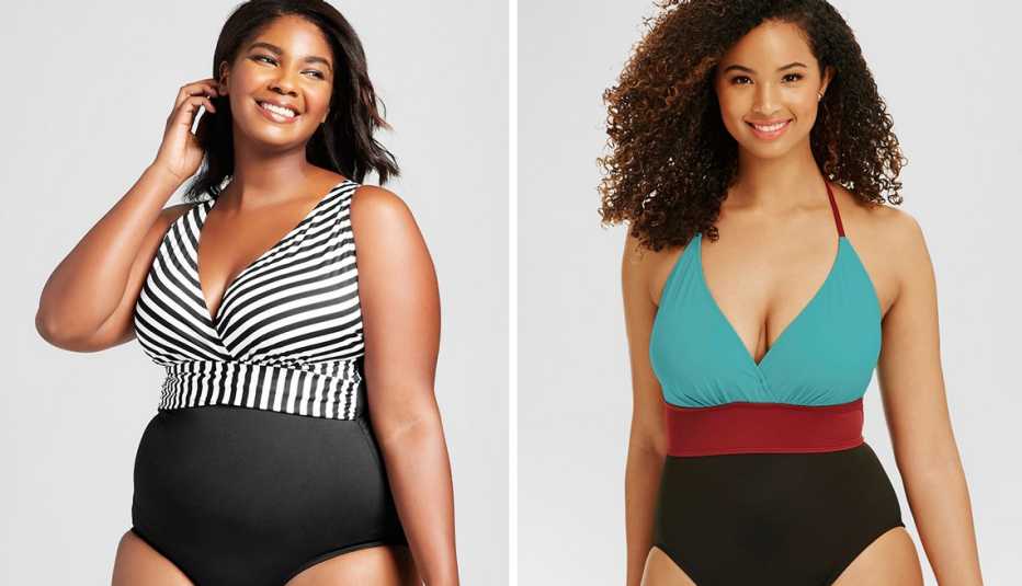 two women in bathings suits 