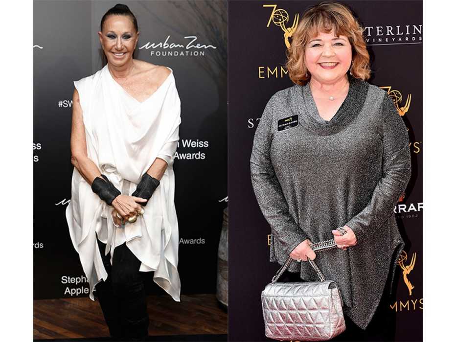 Donna Karan and Patrika Darbo wearing tunics.