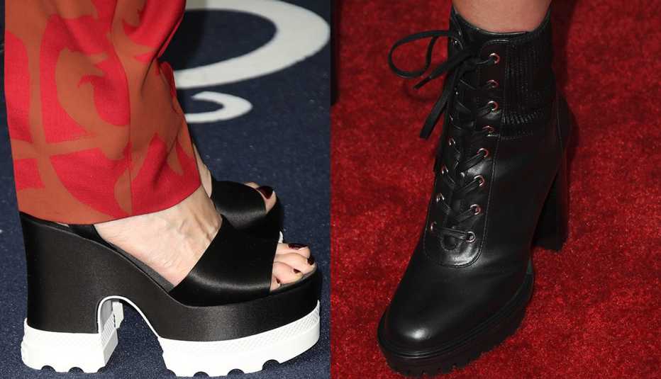 High dressy scandals, a high lace boot