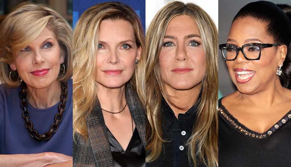 Christine Baranski, Michelle Pfeiffer, Jennifer Aniston, Oprah Winfrey