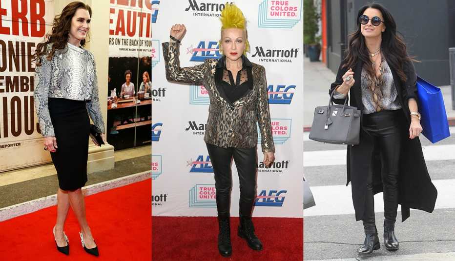 Brooke Shields, Cyndi Lauper and Kyle Richards