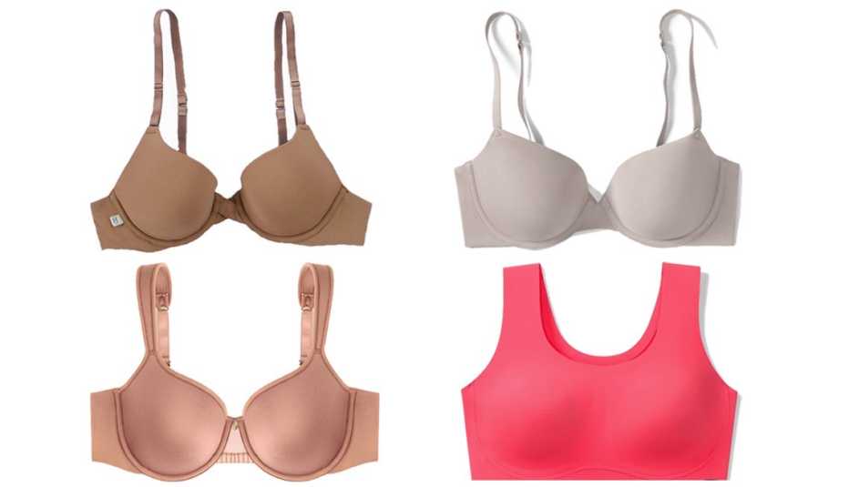Harper Wilde The Base True and Co True Body Underwire T-Shirt Bra ThirdLove 24/7 Perfect Coverage Bra True and Co True Body Lift Scoop Neck Bra 