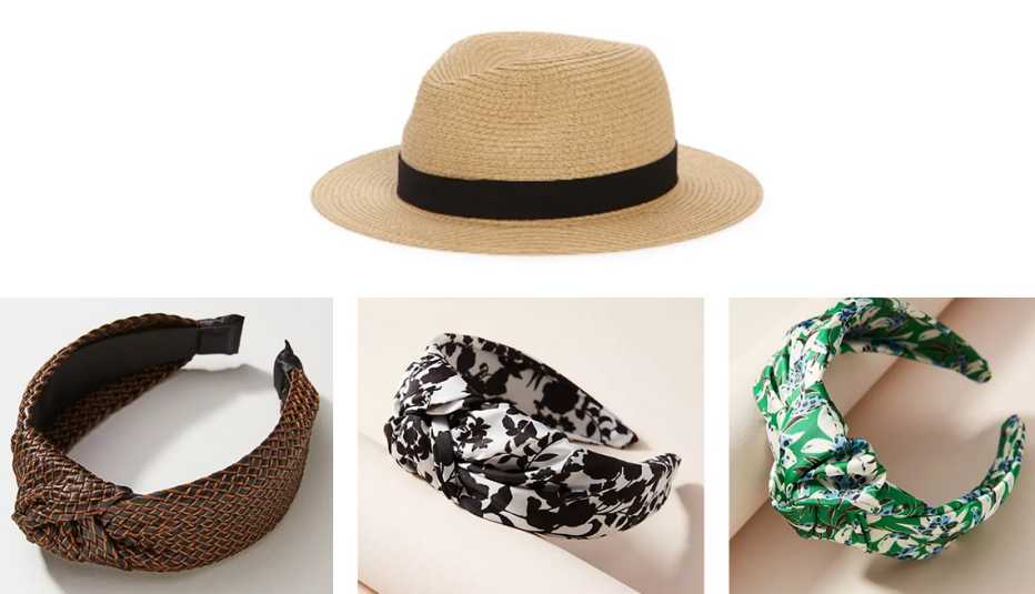 made well packable straw fedora hat anthropologie woven knotted hairband in cocoa anastasia knotted headband in black and white or kelly