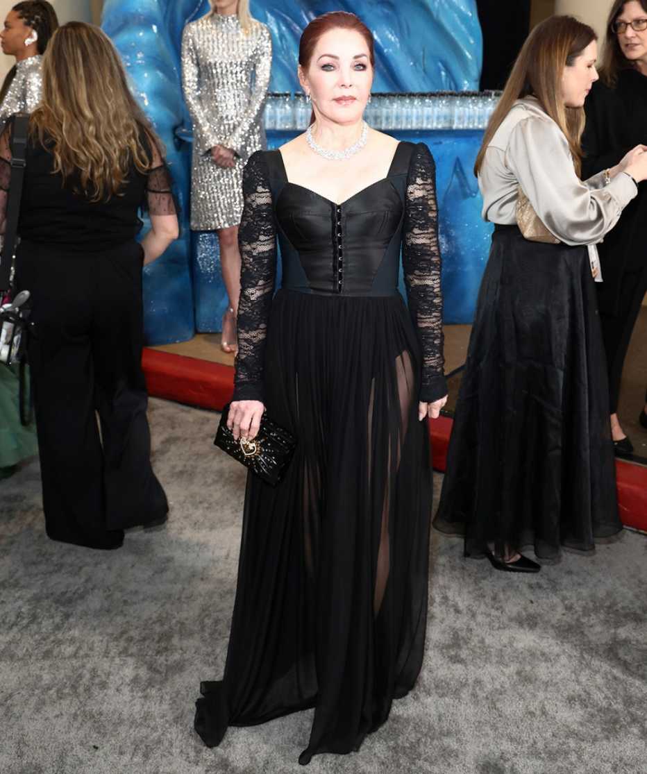 Priscilla Presley with Icelandic Glacial at the 80th Annual Golden Globe Awards