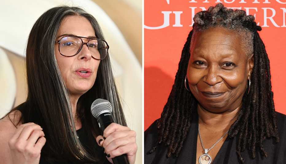 left stacy london right whoopi goldberg