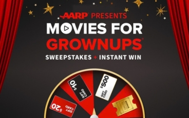 Movies_for_Grownups_instant_win_prize_wheel_ with_prize_listed. 