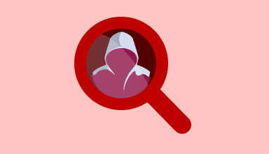 fraud-prize-lies-magnifying-glass-hooded-person-silhouette