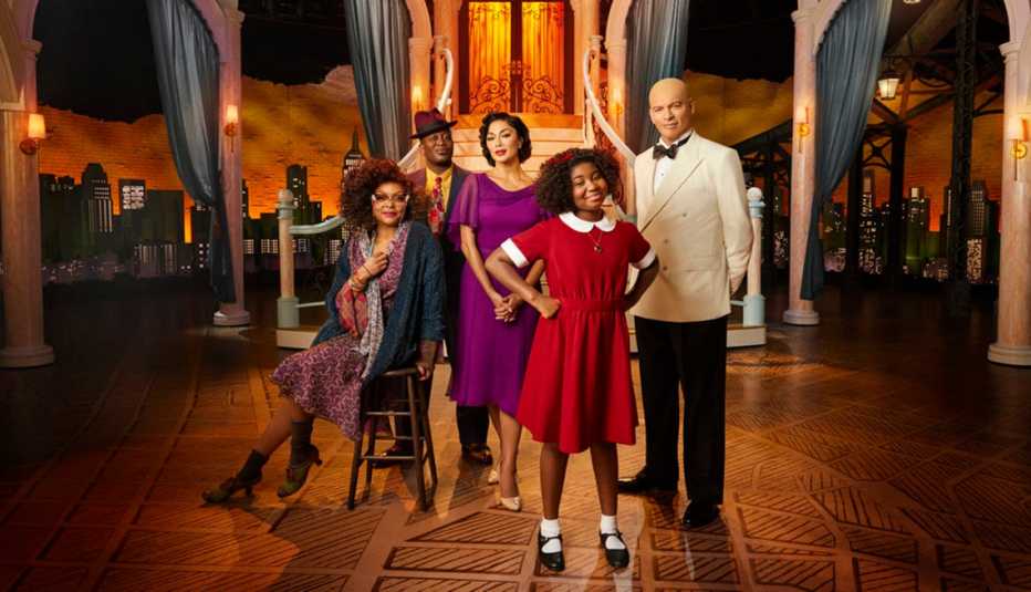 Taraji P. Henson, Tituss Burgess, Nicole Scherzinger, Celina Smith and Harry Connick Junior star in Annie Live Taraji P. Henson, Tituss Burgess, Nicole Scherzinger, Celina Smith and Harry Connick Junior star in Annie Live