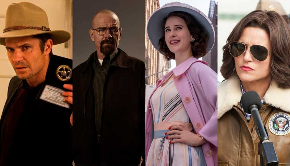 Justified, Breaking Bad, The Marvelous Mrs. Maisel, Veep