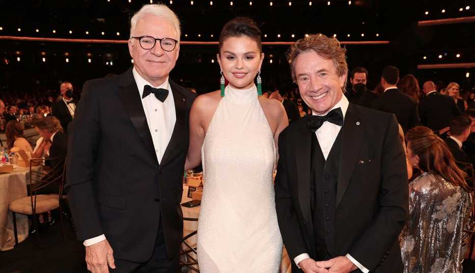 Steve Martin, Selena Gomez, Martin Short attend the 74th Annual Primetime Emmy Awards