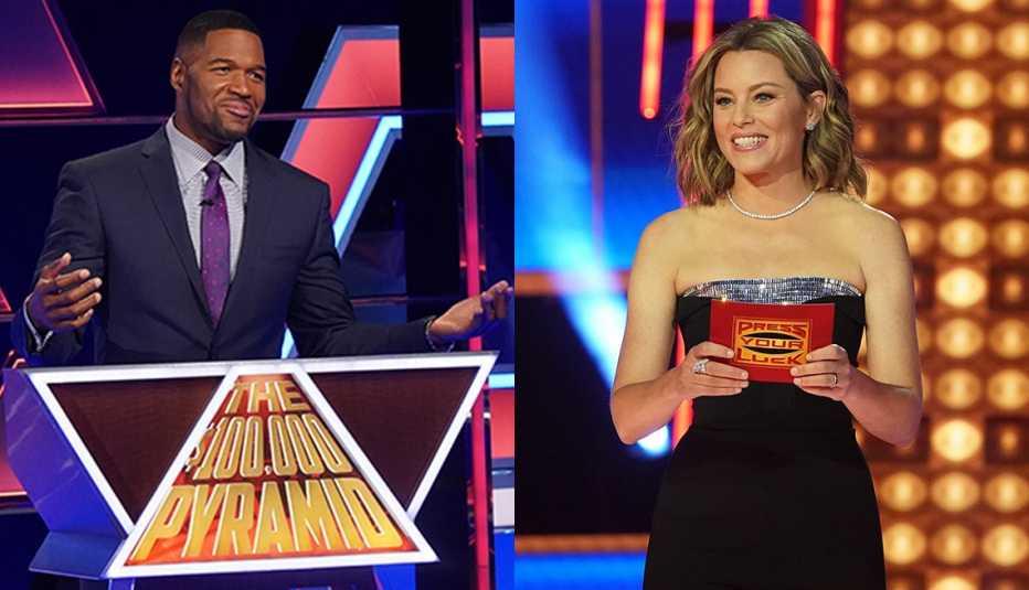 Michael Strahan and Elizabeth Banks Michael Strahan and Elizabeth Banks