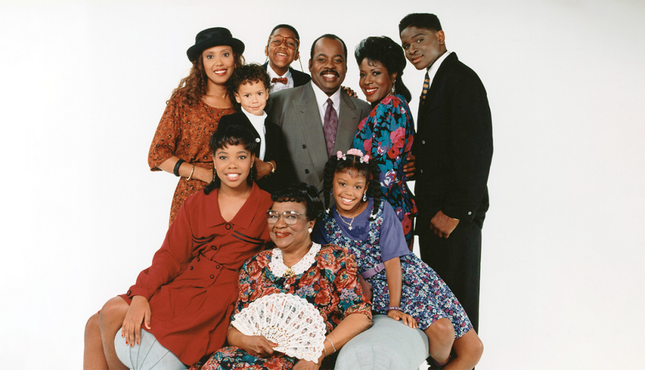 the cast of family matters top row from left telma hopkins bryton james jaleel white reginald veljohnson jo marie payton darius mccrary bottom kellie williams rosetta lenoire and jaimee foxworth