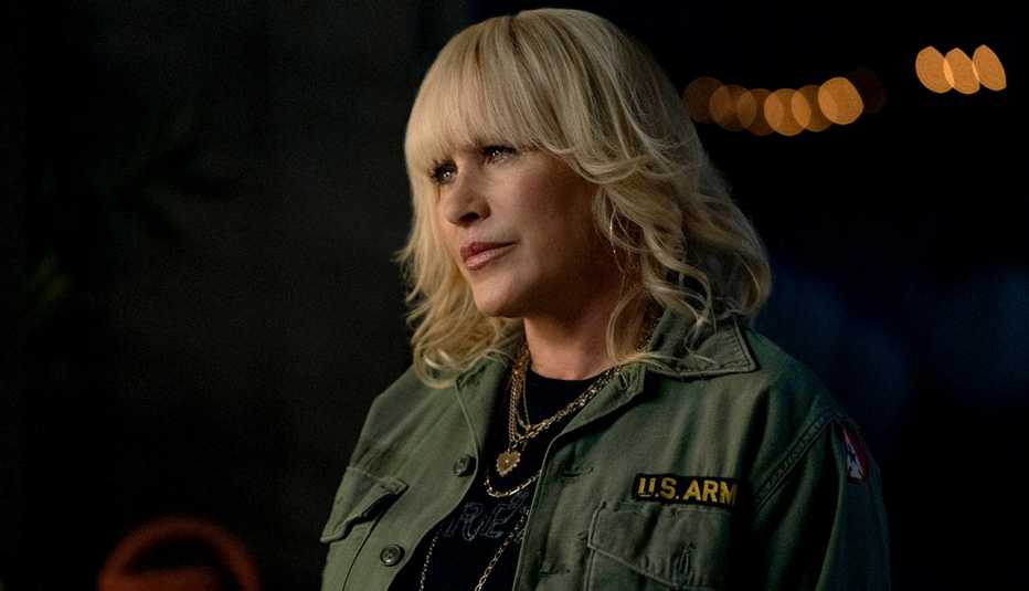 patricia arquette wearing u s army jacket in still from high desert