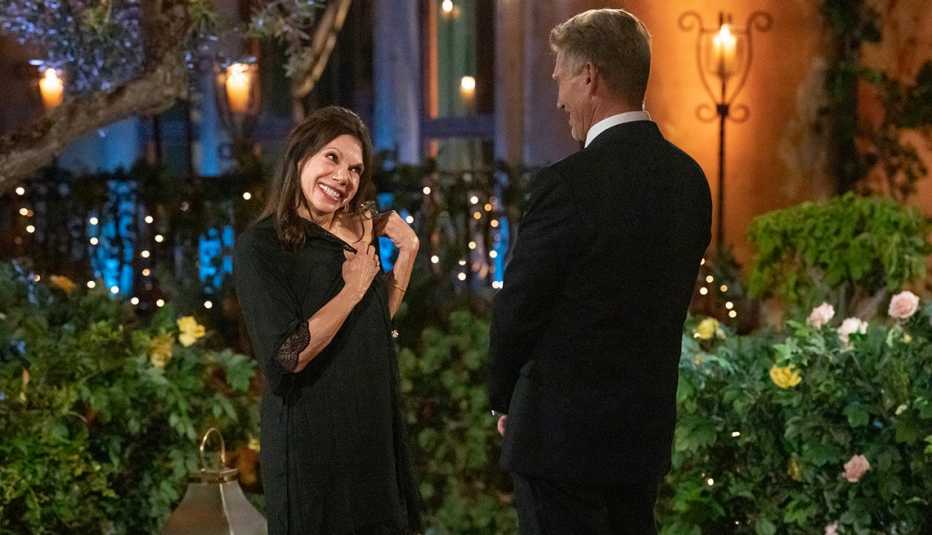 Theresa and Gerry Turner meet during the premiere episode of &ldquo;The Golden Bachelor.&quot;