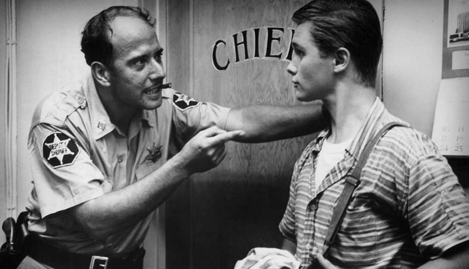actor albert paulsen right and brandon dewilde left