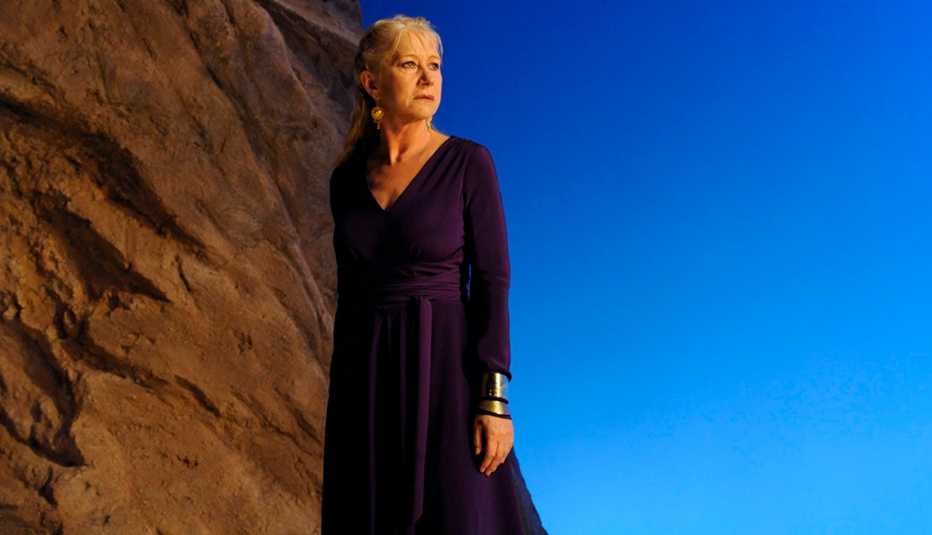Helen Mirren starring as Phedre in Jean Racine's play Phedre at the National Theatre in London