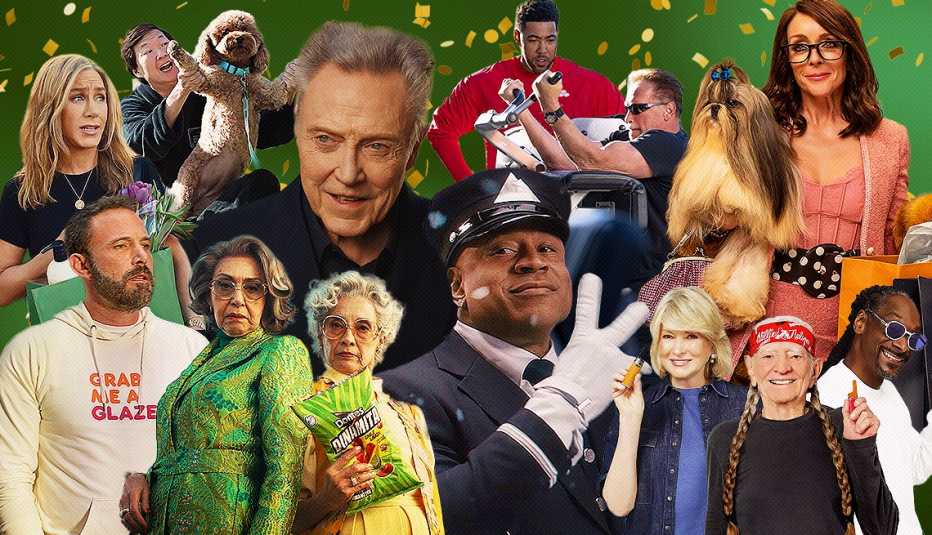 Best Super Bowl Ads a collage of ads from the 2024 super bowl