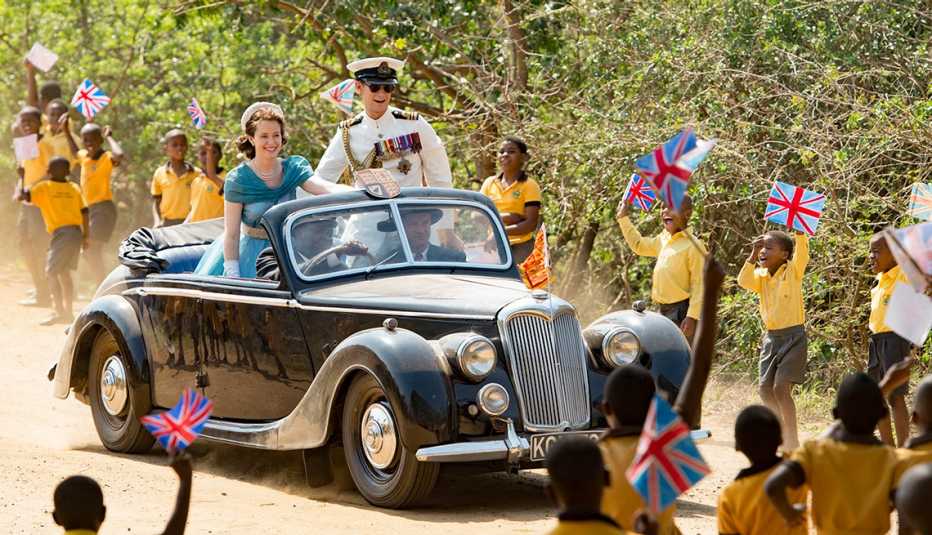 Claire Foy and Matt Smith in 'The Crown' Claire Foy and Matt Smith in 'The Crown'
