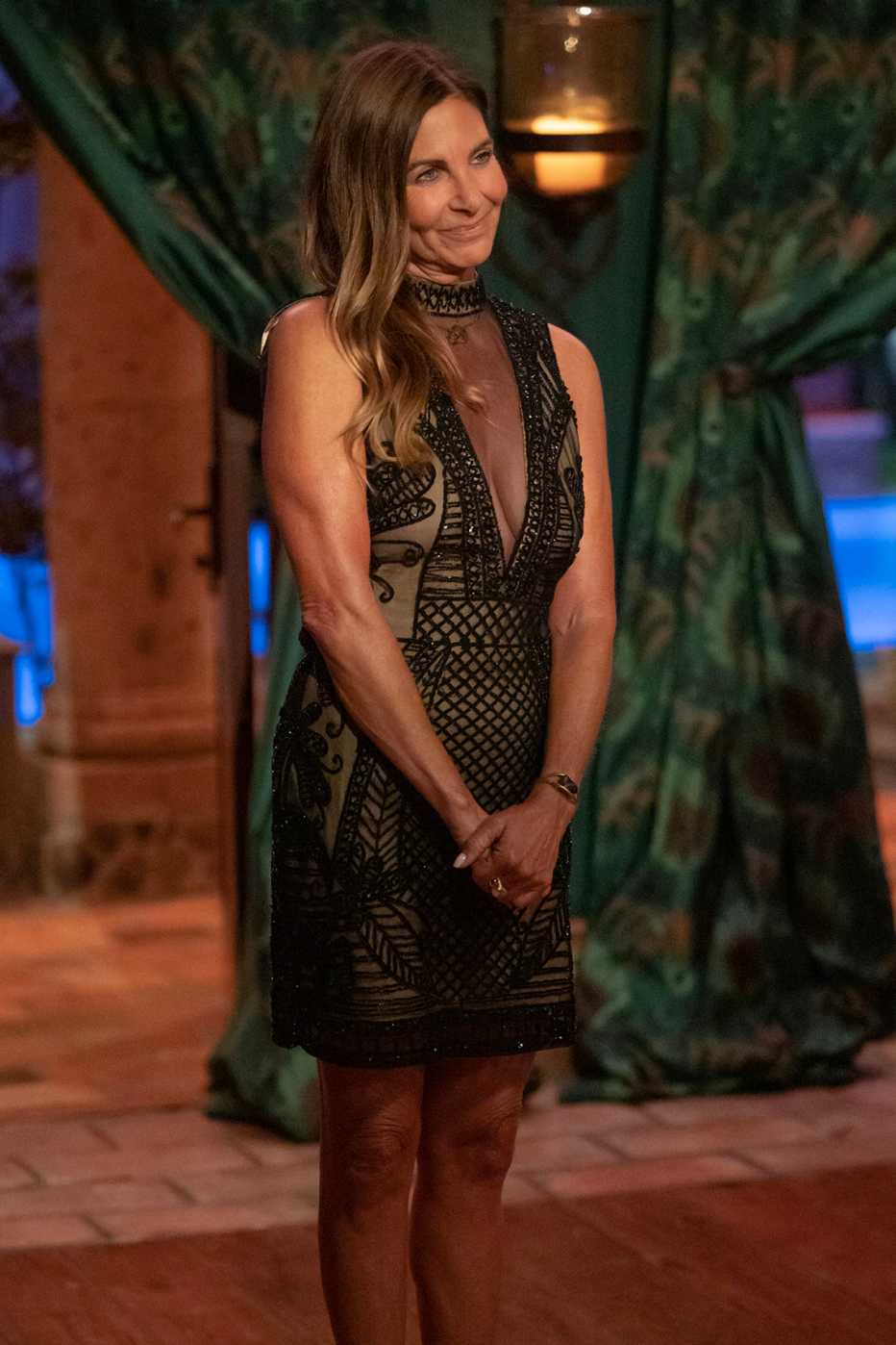 Leslie at the rose ceremony on "The Golden Bachelor."