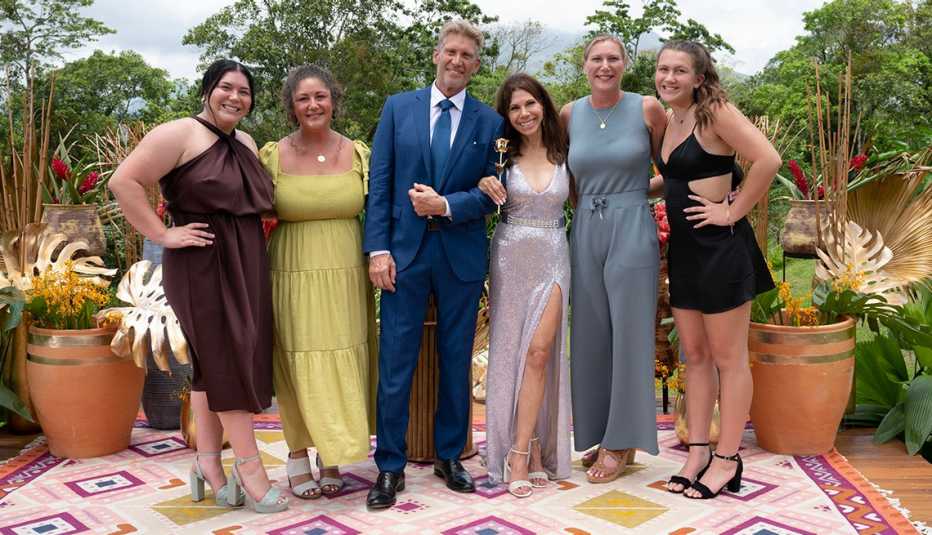 Gerry Turner and Theresa together with Gerry's daughters and granddaughters