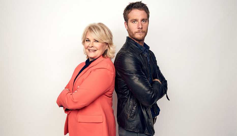 Candice Bergen and Jake McDorman in CBS' reboot of "Murphy Brown"