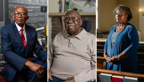 Left to right: Fred Gray, Charles Person, Wille Pearl Mackey King  photos of unsung civil rights heroes fred gray charles person and willie pearl mackey king