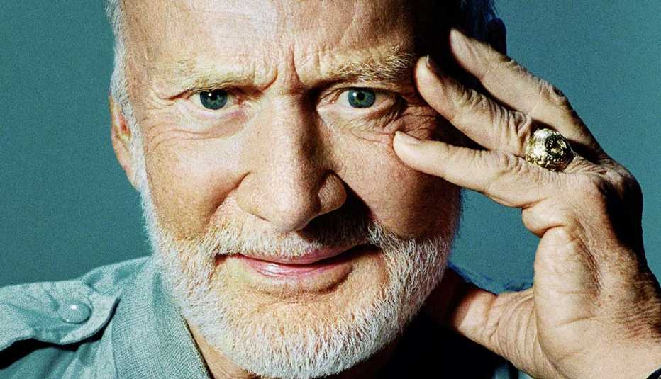 Astronaut Buzz Aldrin, now 85, was the second person to walk on the moon.