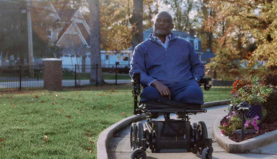 Greg Gadson at his home in Alexandria, Virginia.