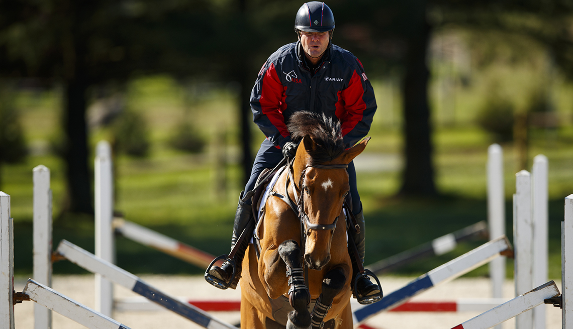 Phillip Dutton rides a horse