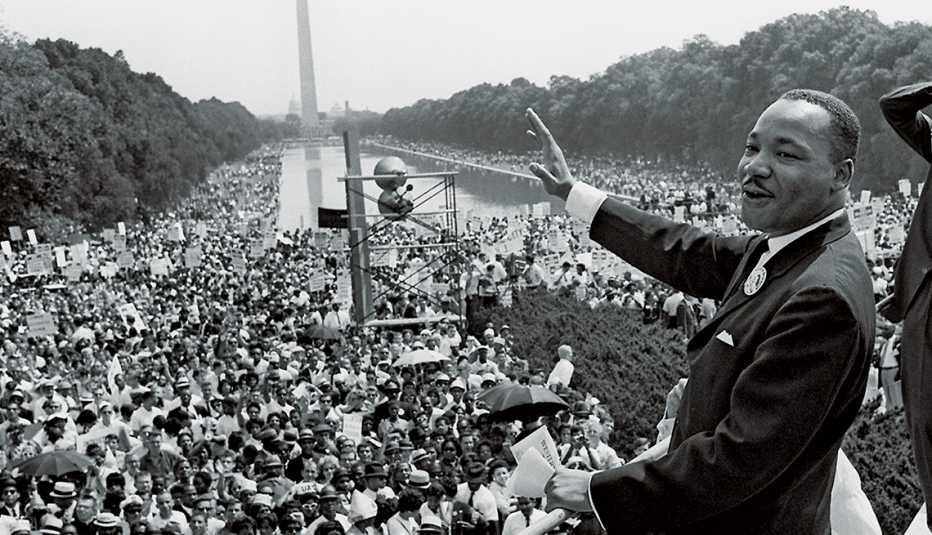 Civil rights leader Martin Luther King 