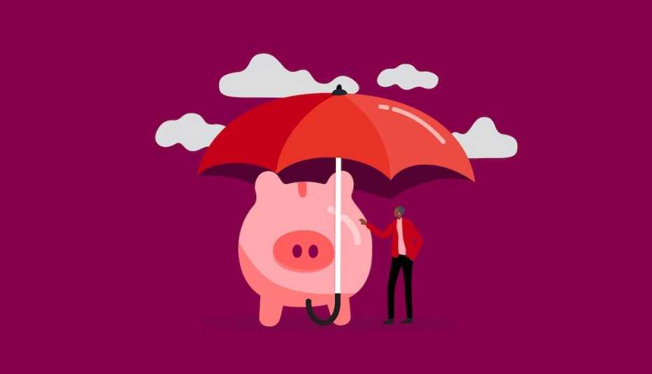 Illustration of a piggy bank