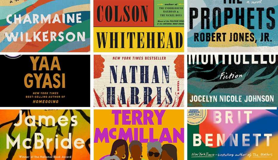 book cover excerpts from nine black authors charmaine wilkerson colson  whitehead robert jones junior yaa gyasi nathan harris jocelyn nicole johnson james mcbride terry mcmillan and brit bennett