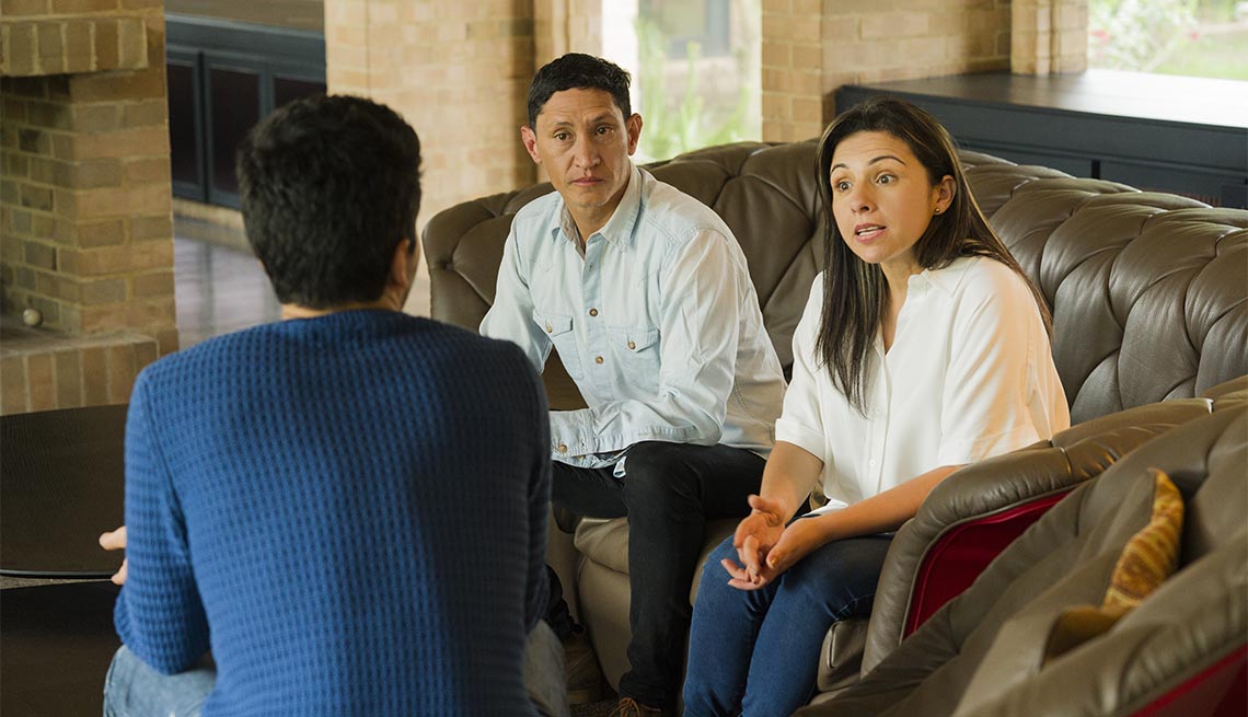 parents talk with their teen child about important issues