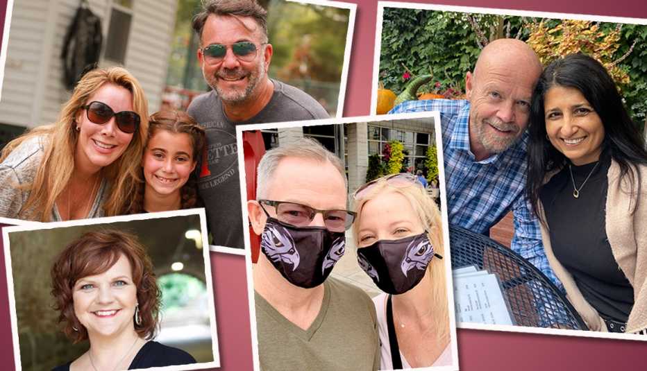 A collage of couples - dating during the pandemic A collage of couples - dating during the pandemic