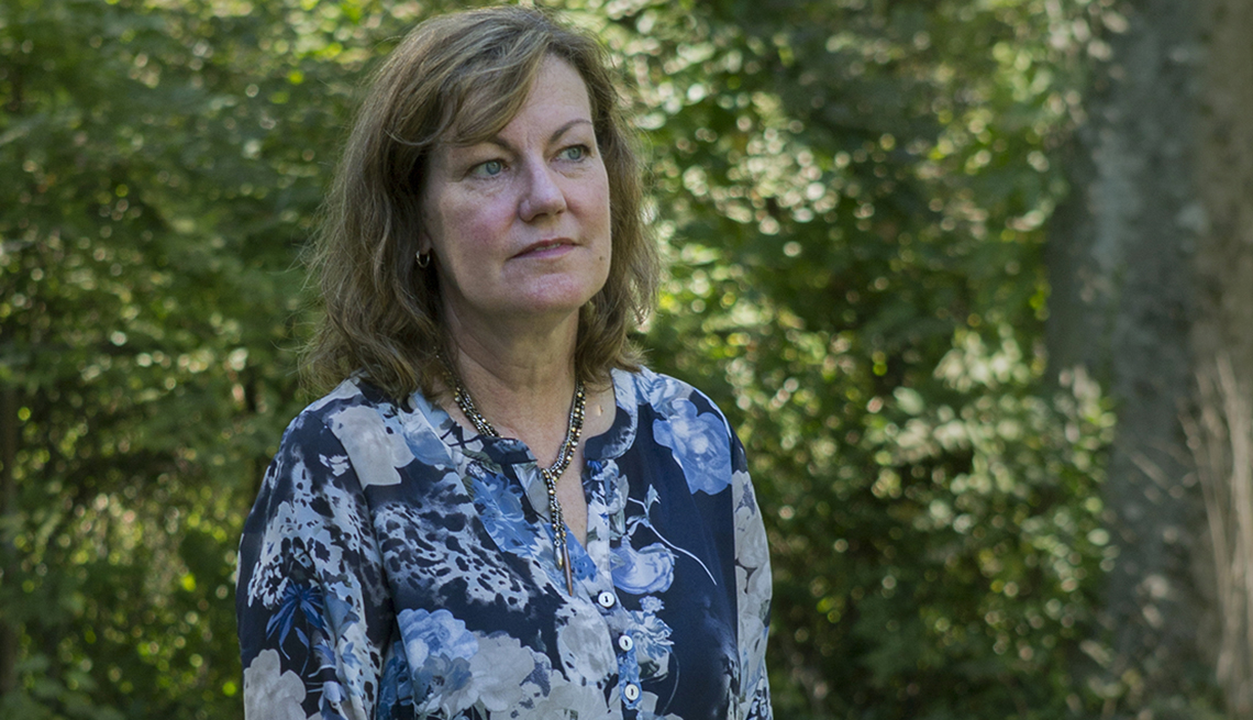 Janet Wester standing in front of a street.