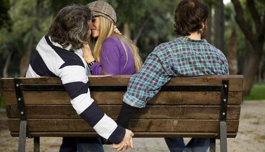 Bisexual man having affair