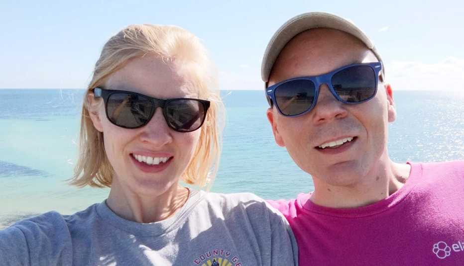 Writer and Spouse on Bahia Honda Key. 
