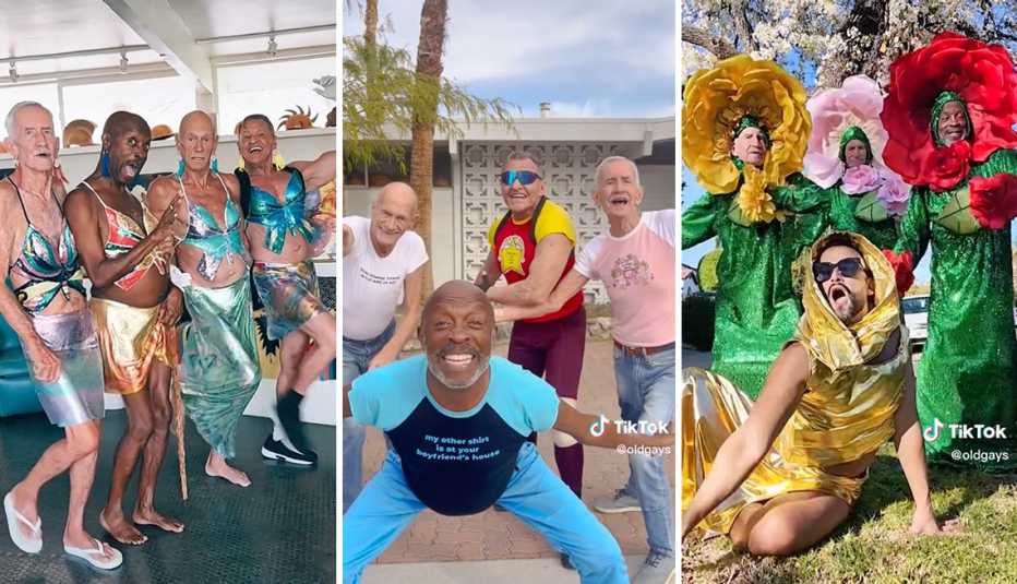 Tiktok stars, four 60- and 70-something men who call themselves The Old Gays