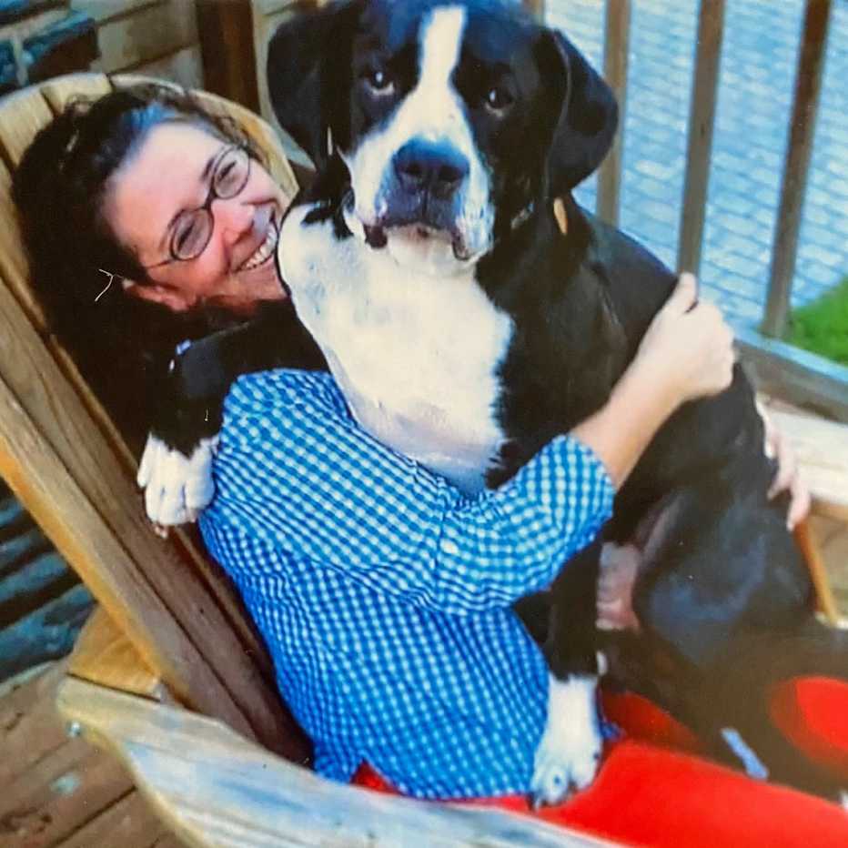 Kate Cole and her dog Cassius Kate Cole and her dog Cassius